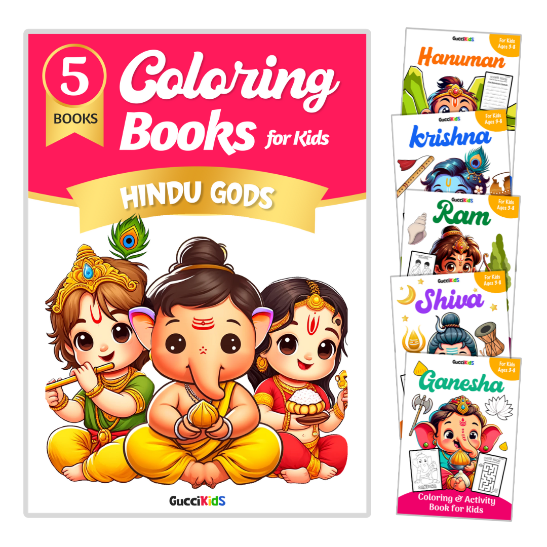 Hindu Gods Coloring Books for Kids