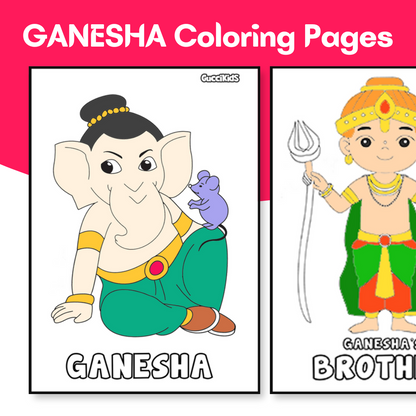 GANESHA Coloring Book for Kids (Intro to Hindu Gods Series)