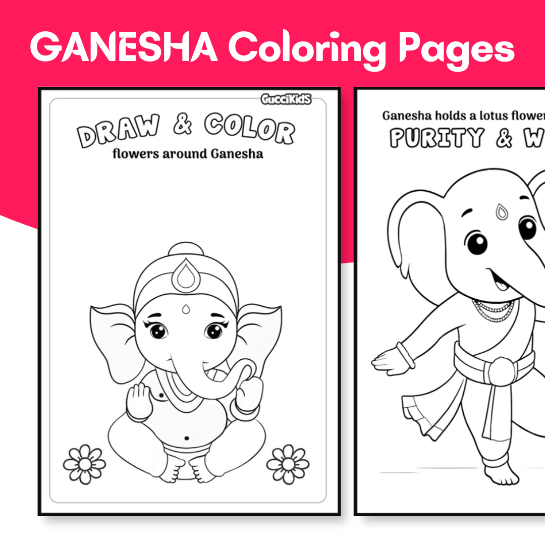 GANESHA Coloring Book for Kids (Intro to Hindu Gods Series)