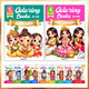 COMBO of 9 - Hindu Gods and Goddesses Coloring Books for Kids