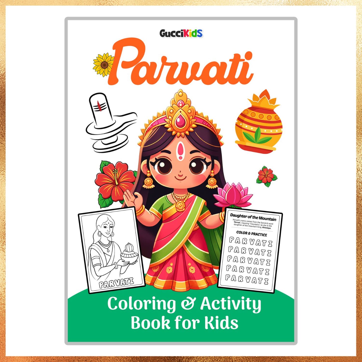 Parvati Coloring Book (Activity + Mantra Writing)